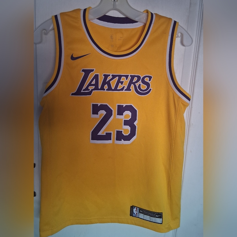 Nike Lakers Gold Basketball Jersey